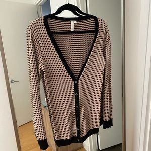 Cotton Cashmere blend Jacquard Cardigan